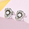 304 Stainless Steel Stud Earrings EJEW-S246-06P-2