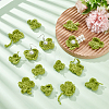 20Pcs 2 Style Shamrock & Clover Shape Polyester Knitted Costume Ornament Accessories DIY-BC0006-64-4