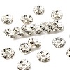Brass Rhinestone Spacer Beads RSB04C14-1
