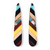 Transparent Resin & Walnut Wood Big Pendants RESI-E050-01B-E-3