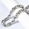 Unisex 304 Stainless Steel Rope Chain Necklaces NJEW-K305-10P-1