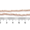 Electroplate Beads Strands X-EGLA-H104-01B-4