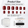 ABS Plastic Pure Color Press On False Nails MRMJ-WH20004-31B-2