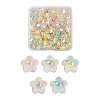 110Pcs 5 Colors Transparent Acrylic Beads X1-TACR-LS0001-05-1