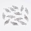 Tibetan Style Zinc Alloy Wing Pendants TIBEP-R334-382AS-RS-1