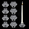 8Pcs Glass Candle Holder AJEW-GL0003-37-8