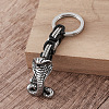 Vintage 304 Stainless Steel Cobra Keychains BM7932-1