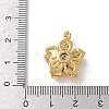 Brass Micro Pave Clear Cubic Zirconia Pendants ZIRC-D276-01G-B01-3