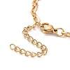 PVD Vacuum Plating 304 Stainless Steel Cable Chain Bracelet for Men Women BJEW-E031-05D-G-3