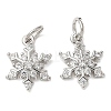 Brass Micro Pave Cubic Zirconia Pendants with Jumping Ring LS-KK-A254-24P-1
