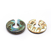 Natural Paua Shell Beads X-SSHEL-G020-30-20mm-2