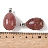 Natural Strawberry Quartz Pendants GG-K002-08A-15-3