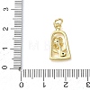 Brass with Rhinestone Pendants KK-CBAD872-01G-11-3