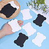 80Pcs 2 Colors Bone Shape Paper Thread Winding Boards SENE-SC0001-06-3
