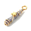 2Pcs Electroplated Natural Quartz Crystal Dyed Copper Wire Wrapped Pendants PALLOY-JF03164-01-4