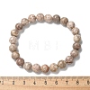 Natural Maifanite/Maifan Stone Bead Stretch Bracelets BJEW-K212-B-044-5