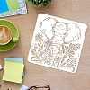 Plastic Reusable Drawing Painting Stencils Templates DIY-WH0172-501-3