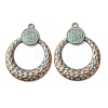 Tibetan Style Alloy Pendants FIND-B055-02E-1