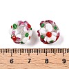 Handmade Two-Tone Lampwork Beads LAMP-T022-01A-07-3