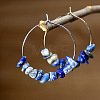 Alloy Hoop Earrings WGA158A-01-1