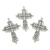 Tibetan Style Zinc Alloy Big Pendants X-TIBEP-R334-117AS-RS-4