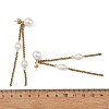 Shell Pearl and Natural Cultured Freshwater Pearl Stud Earrings EJEW-JE07396-5