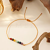 Vintage Minimalist Adjustable Natural Gemstone Bead Bracelets AX5833-1-1