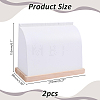 2Pcs PU Leather Necklace Organizer Display Stands NDIS-HY0001-02-2