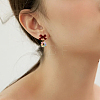 32Pcs Alloy Stud Earring Findings FIND-BBC0005-28A-7