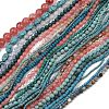Synthetic Mixed Gemstone Beads Strands G-F591-21-2