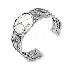 Constellation Alloy Open Cuff Bangles for Women Men BJEW-C064-01AS-07-1