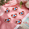 Heart with Evil Eye Embroidered Appliques DIY-WH0401-27-5