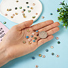 60Pcs 10 Style Alloy Enamel Bead Caps FIND-YS0001-16-7