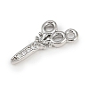 Brass Micro Pave Clear Cubic Zirconia Pendants KK-L238-19P-2