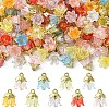 20Pcs Acrylic Flower Charms TACR-YW0003-18A-2