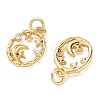 Brass Micro Pave Cubic Zirconia Pendants KK-A291-33A-G-2