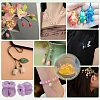 150Pcs Opaque Resin Imitation Shell Beads RESI-PH0002-77B-5