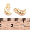 Brass Micro Pave Cubic Zirconia Pendants KK-P271-01G-B-3