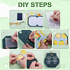 WADORN 2Colors 2Sets DIY Kiss Lock Purse Making Kits DIY-WR0001-55-5