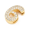 Brass Micro Pave Cubic Zirconia Pendants KK-B167-22G-6-2