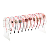 Acrylic Headband Organizers Display Stand OHAR-PW0001-134C-5