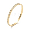 304 Stainless Steel & Rhinestone Hinged Bangles for Women BJEW-Z178-09G-4