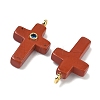 Natural Red Jasper Pendants G-B180-01G-04-2
