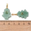 Natural Green Aventurine Pendants G-P628-04G-01-3