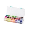 24 Colors Glass Beads GLAA-JP0001-12-5
