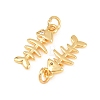 Brass Micro Pave Cubic Zirconia Charms KK-F927-13B-G-2