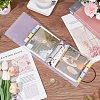 Square PVC Loose Leaf Binder Postcard Phote Album with 50 Pockets Transparent Sleeve Protectors Sets DIY-CP0008-01-5