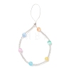 Dyed Natural Selenite & Glass Seed Round Beaded Phone Hand Strap Chains HJEW-JM03363-01-2