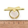 Starfish Brass Cuff Rings for Women RJEW-C123-01G-5