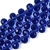 Transparent Glass Beads Strands GLAA-Q116-01A-B15-1